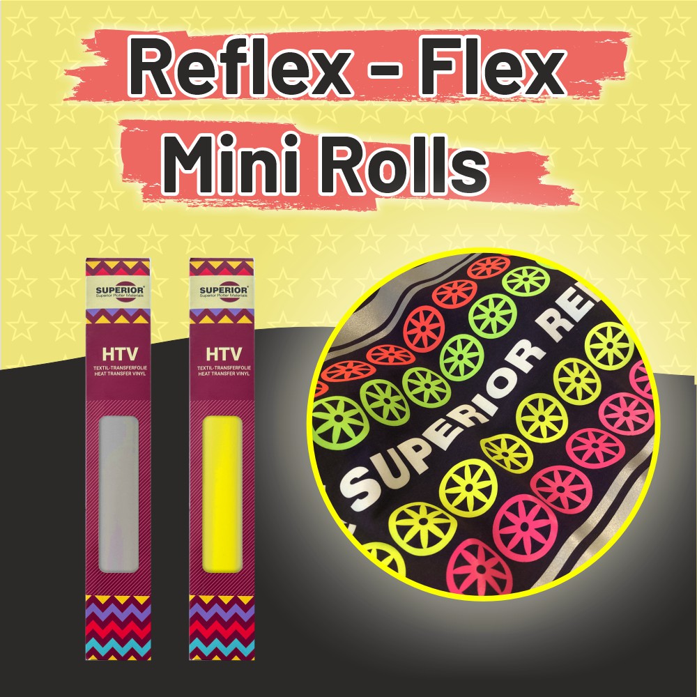 SUPERIOR Reflex HTV Flexfolie Mini Rolls