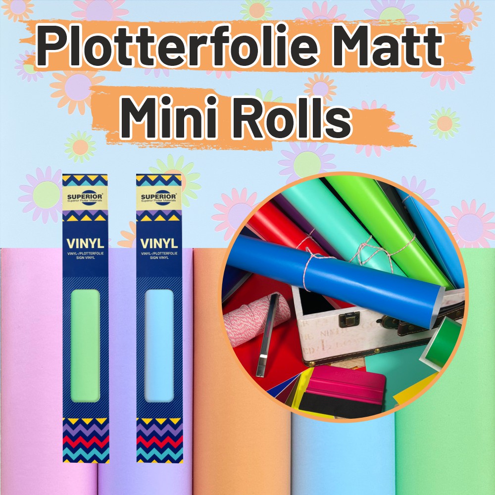 SUPERIOR 4100 Matt Plotterfolie Mini Rolls