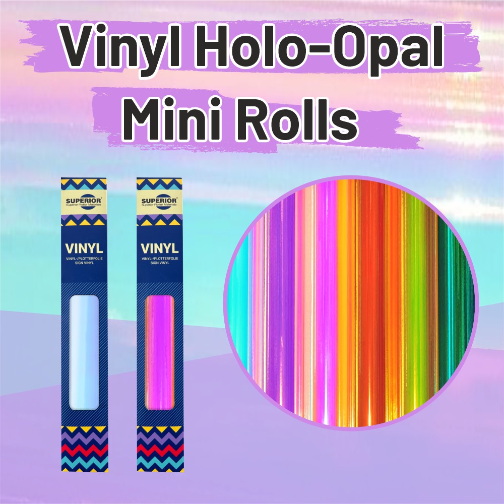 SUPERIOR 9100 Holo-Opal Craft Vinyl Mini Rolls